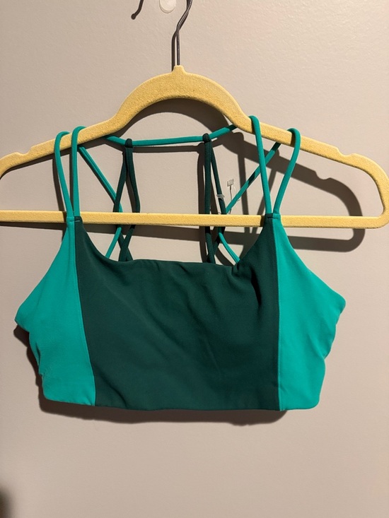 lululemon athletica Other - Athletes large Green Two-Tone Strappy Sports Bra